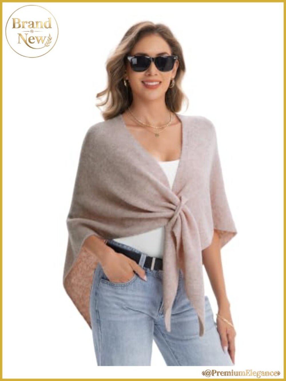 Pashmina Blend Shawl Wrap Triangle Scarf for Women